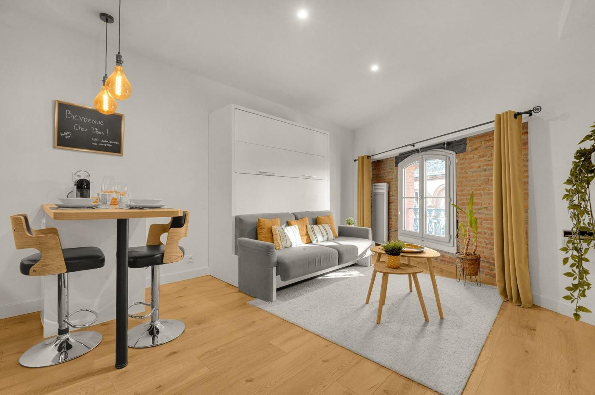 Le Floral - Cosy Studio Climatise Avec Parking Prive Et Netflix ตูลูส ภายนอก รูปภาพ